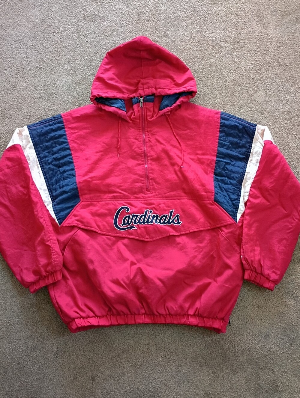 VINTAGE ST. LOUIS CARDINALS 1/4 ZIP JACKET